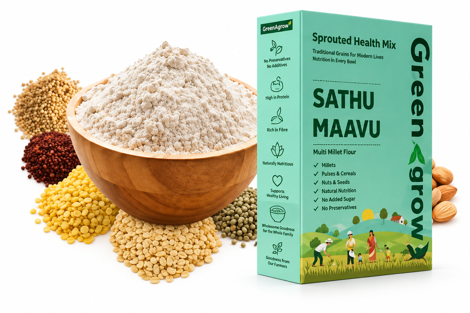 Organic Sprouted Health Mix